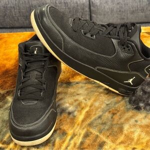 Jordan Black and Cream Men's Sneakers